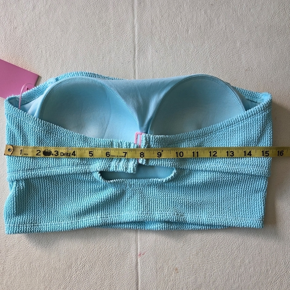 Stoney Clover Lane Puckered Bandeau Bikini Top - Picture 5 of 12